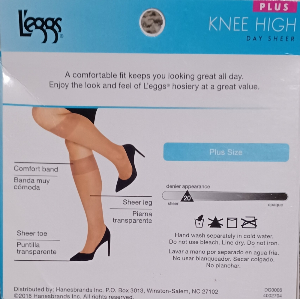 Ultra Sheer Women's Coffee Hosiery Size C Lot 5 Off Black Kneehighs Plus Size - Picture 3 of 3